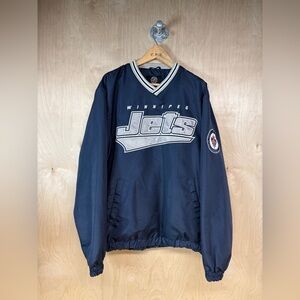 Winnipeg Jets Navy Blue Pullover Jacket